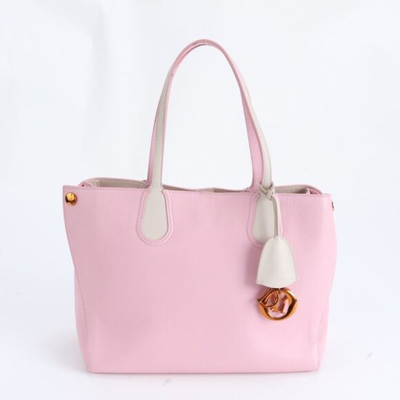 Dior Handbags - Dior Addict Tote Leather Shoulder Hand A4 Pink Rme